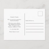 Moderne einfache Wasserfarbe Neue Adresse Ankündigungspostkarte (Rückseite)