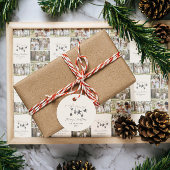 Moderne, einfache Weihnachten elegant Geschenkanhänger