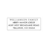 Moderne, einfache Weihnachts-Rücksendeadresse Permastempel (Design)