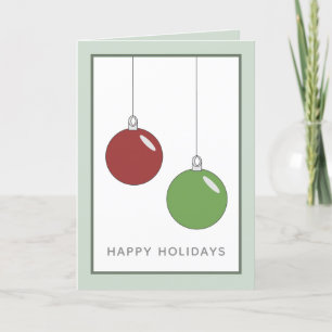 Moderne einfache Weihnachtsdekorationen Feiertags- Feiertagskarte