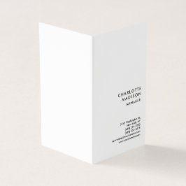 Moderne einfache Weiß Trendsetter Minimalistisch S Visitenkarten