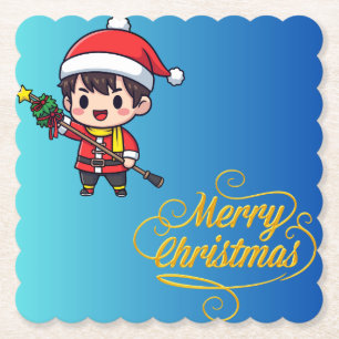 Moderne einfache weiße Marmor-Rustic-Papier-Unters Untersetzer