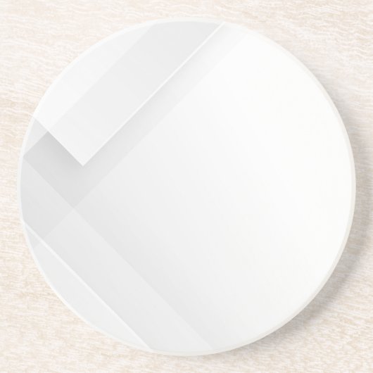 Moderne einfache weiße Marmor-Rustico-Papier-Unter Getränkeuntersetzer (Vorne)
