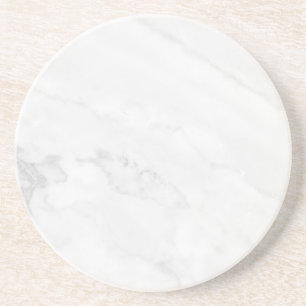 Moderne einfache weiße Marmor-Rustico-Papierservie Getränkeuntersetzer