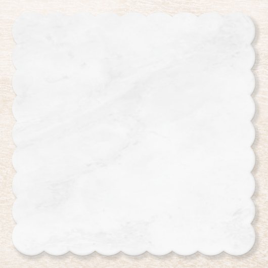 Moderne einfache weiße Marmor-Rustico-Papierservie Untersetzer (Vorderseite)
