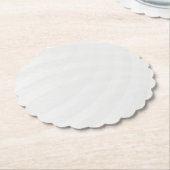 Moderne einfache weiße Marmor-Rustico-Papierservie Untersetzer (angewinkelt)
