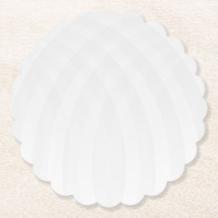Moderne einfache weiße Marmor-Rustico-Papierservie Untersetzer