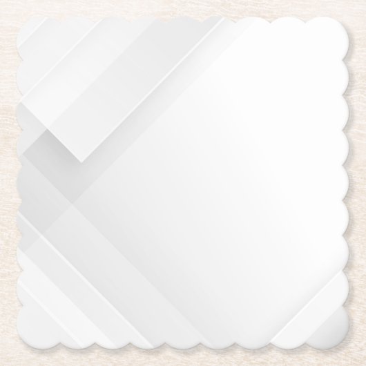 Moderne einfache weiße Marmor-Rustico-Papierservie Untersetzer (Vorderseite)