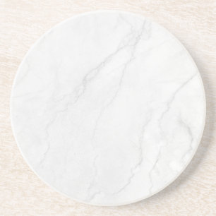 Moderne einfache weiße Marmor-Rustico-Untersetzer  Getränkeuntersetzer