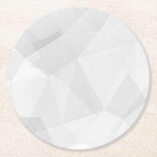 Moderne einfache weiße Marmor-Rustico-Untersetzer  Runder Pappuntersetzer