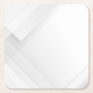 Moderne einfache weiße Marmor-Rustik-Papier-Unters Rechteckiger Pappuntersetzer