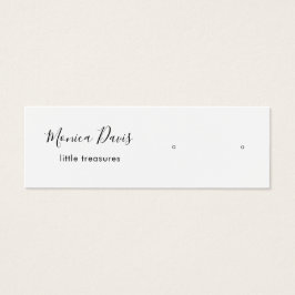 Moderne, einfache weiße Stuhlvorratskarte