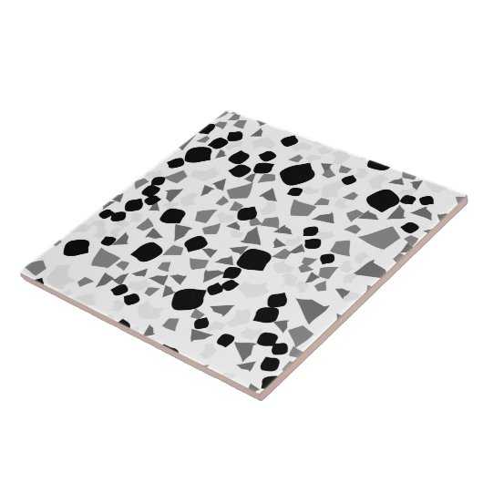 Moderne, einfache, weiße Terrazzo Fliese (Seite)