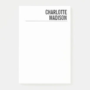 Moderne einfache weiße trendige minimalistische ei post-it klebezettel