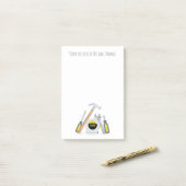 Moderne einfache Werkzeuge Minimal Whimsical Funny Post-it Klebezettel (Auf Schreibtisch)