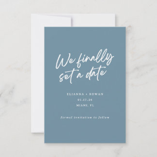Moderne einfache Wir haben endlich ein Datum Hochz Save The Date