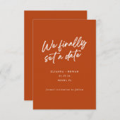 Moderne Einfache wir schließlich Set ein Date Hoch Save The Date (Vorne/Hinten)