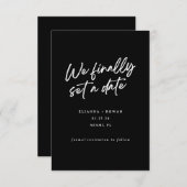 Moderne Einfache wir schließlich Set ein Date Hoch Save The Date (Vorne/Hinten)