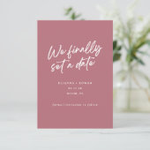 Moderne Einfache wir schließlich Set ein Date Hoch Save The Date (Stehend Vorderseite)