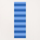 Moderne einfache Zwei-Tone Stripe Geometrie blaue  Yogamatte (Vorderseite)