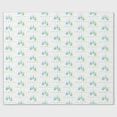 Moderne Einfachheit Holiday Trees Frohe Weihnachte Geschenkpapier (Flach)