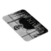 Moderne Einfachheit Minze Foto Abschluss Magnet (Rechte Seite)