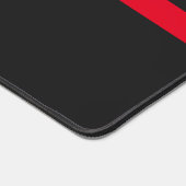 Moderne Einfachtongram-Initialen der Thin Red Line Schreibtischunterlage (Ecke)