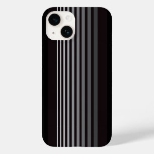 Moderne einfarbige, glänzende vertikale Streifen Case-Mate iPhone 14 Hülle