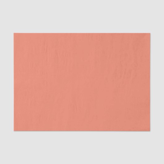 Moderne einfarbige Lachsfarbe Favor Seidenpapier (Vorderseite)