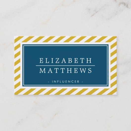 MODERNE EINFLUSS Stilvolle Schnurrbart Visitenkarte (Vorderseite)