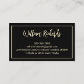 Moderne Einführung in das Berufliche Foto Visitenkarte (Rückseite)