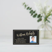 Moderne Einführung in das Berufliche Foto Visitenkarte (Stehend Vorderseite)