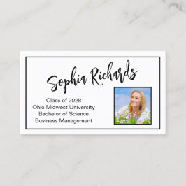 Moderne Einführung in das Berufliche Foto Visitenkarte