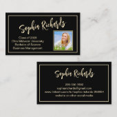 Moderne Einführung in das Berufliche Foto Visitenkarte (Vorne/Hinten)