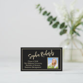 Moderne Einführung in das Berufliche Foto Visitenkarte (Stehend Vorderseite)