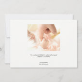 Moderne Einführung von Baby Girl Foto Birth Ankündigung (Rückseite)