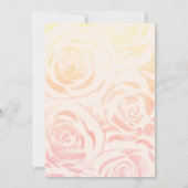 Moderne Einhornwand mit Blumengeschmack Geburtstag Einladung (Rückseite)