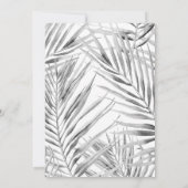 Moderne einladende Tropische Hochzeit Einladung (Rückseite)