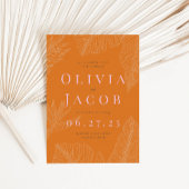 Moderne einladende Tropische Hochzeit Einladung