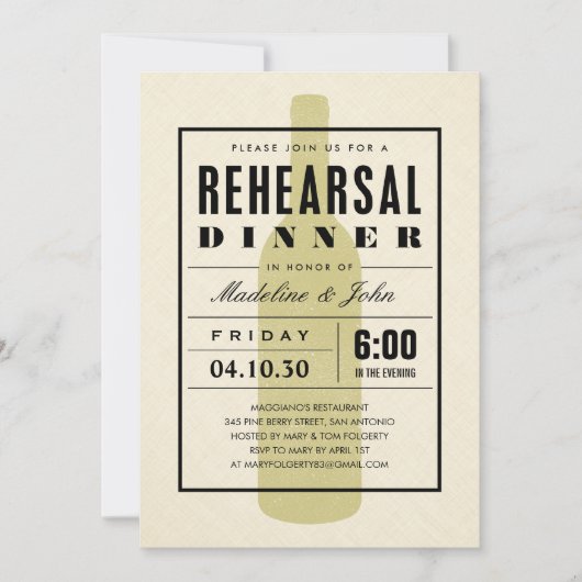 Moderne Einladung (Vorderseite)