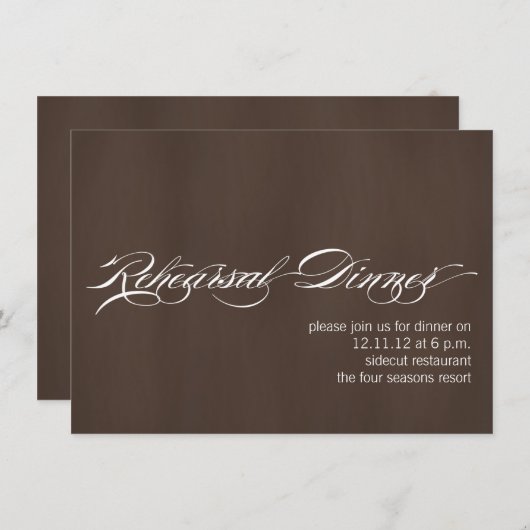 Moderne Einladung (Vorne/Hinten)