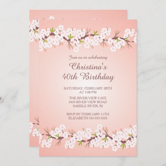 Moderne Einladung (Vorne/Hinten)