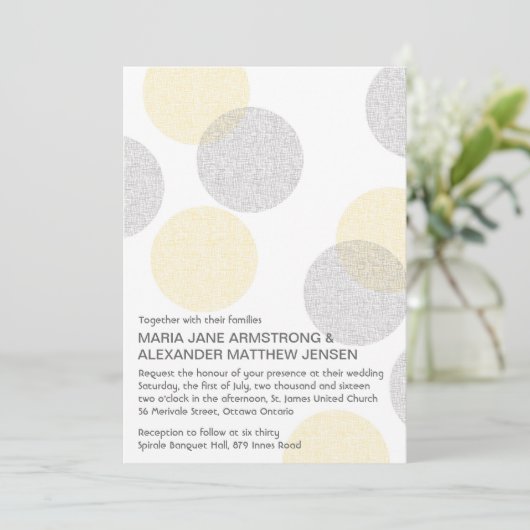 Moderne Einladung (Stehend Vorderseite)