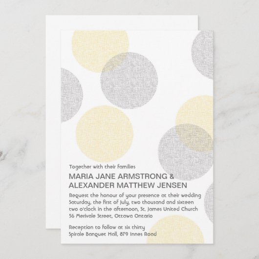 Moderne Einladung (Vorne/Hinten)