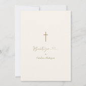 Moderne Einladung De Bautizo Hija Girl Taufe (Rückseite)