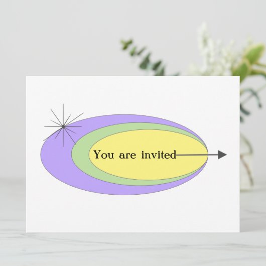 Moderne Einladung des Mittelalters (Stehend Vorderseite)