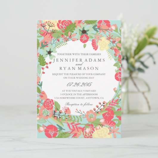 MODERNE EINLADUNG VON FLÜSSIGKEITEN (Stehend Vorderseite)