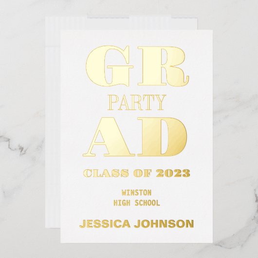 MODERNE EINLADUNG VON PARTY-FOLIEN (Briefumschlag)