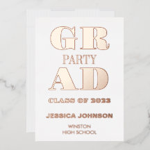 MODERNE EINLADUNG VON PARTY-FOLIEN