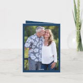 Moderne Einladung zum 50. Hochzeitstag (Rückseite)